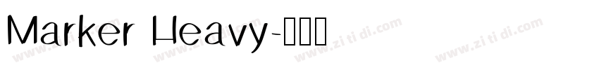 Marker Heavy字体转换